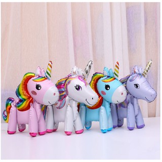 (XẢ KHO) BÓNG TRÁNG NHÔM LỚN HÌNH NGỰA PONY 3D, BONG BÓNG KIẾNG TRANG TRÍ TIỆC