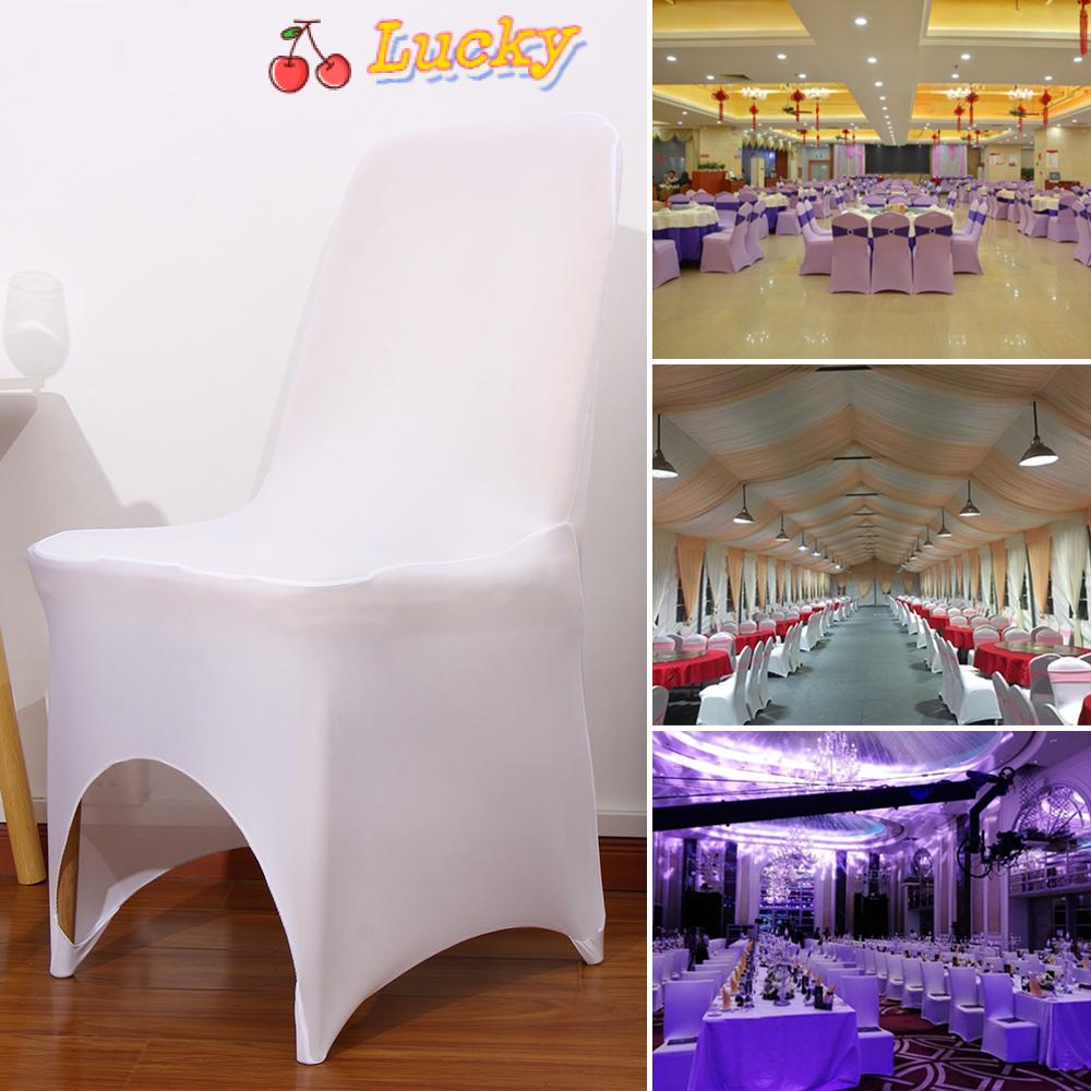 LUCKY Removable Chair Covers Decoration Stretch Polyester Banquet Chair Party Wedding Slip Cover Wholesale Universal/Multicolor