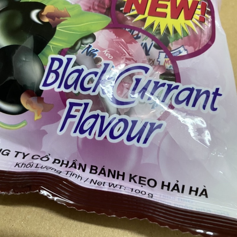 [100g][Vị Nho Đen] Túi Kẹo Chew Hải Hà