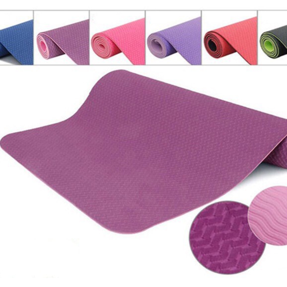 [GIÁ SẬP SÀN] Thảm Tập Yoga tpe Cao Cấp 2 Lớp Dày 6mm Chất Liệu Cao Su Non