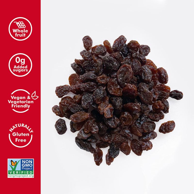 (Hàng air Mỹ - date 2023) Nho khô SUNMAID California sun-dried Raisins 2.04kg