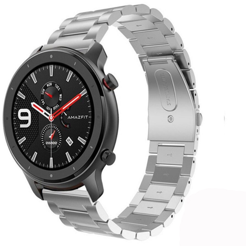 Dây Đeo Bằng Thép Không Gỉ 22mm Cho Huami Amazfit GTR 47mm Amazfit GTS Sport 3 2 Bip Pace Lite