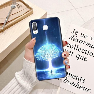 Ốp lưng Samsung A11 Silicon dẻo hình Trăng Xanh