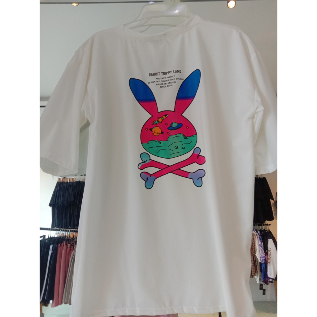 Áo Tee Local Brand Bad Habits Thỏ Xương