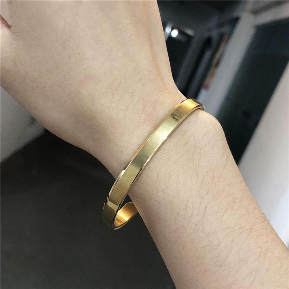 Bernardo Vòng Tay Bằng Thép Titan Thiết Kế Đơn Giản Độc Đáo Trang Trí Xung Quanh