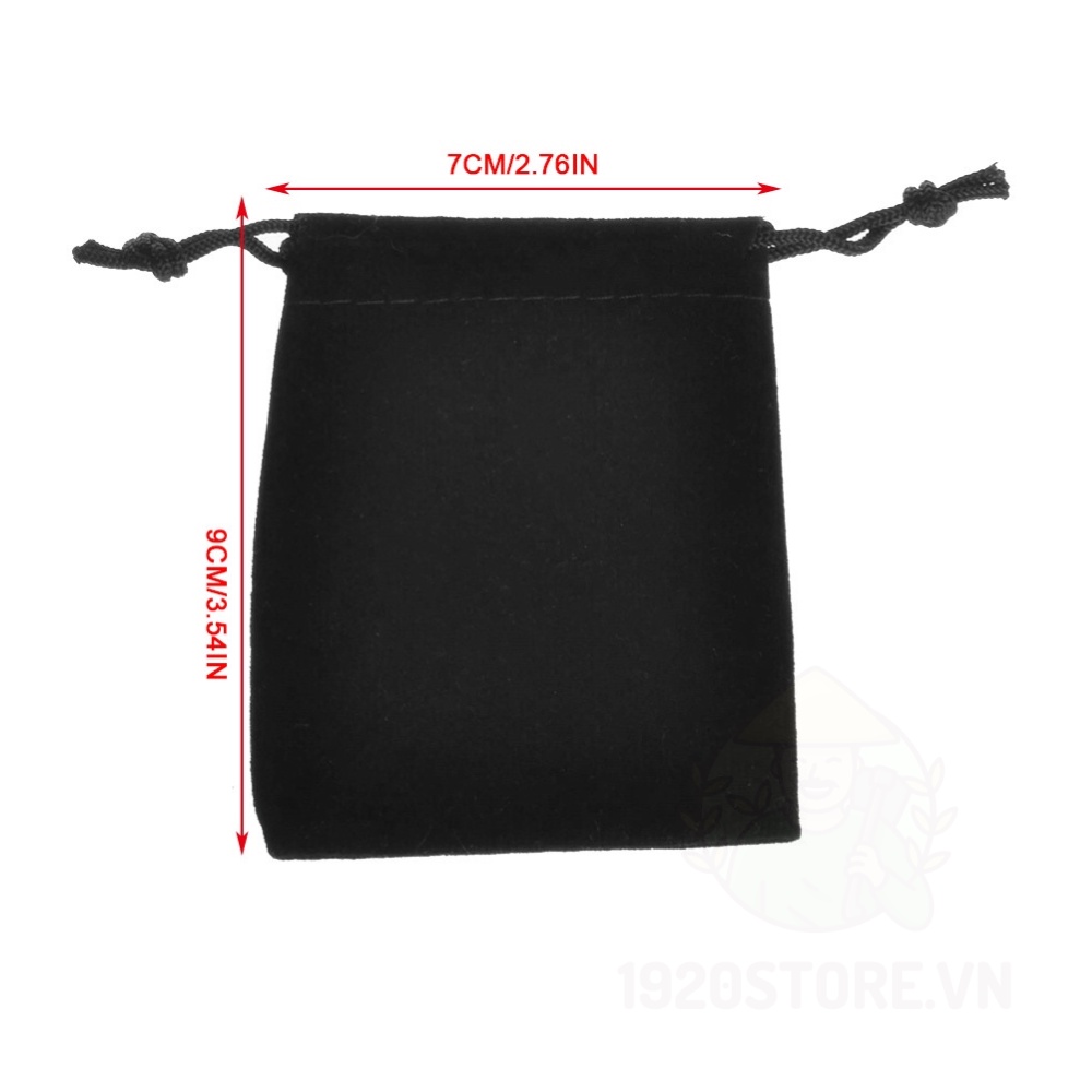 Túi Đựng Tai Nghe True Wireless 1920Store.vn Pouch HAVIT TW967, DEFUNC vải Gấm Nhung Dây Rút, Kích Thước 7x9cm