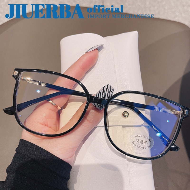 Kính mắt JIUERBA thiết kế mắt mèo chống tia UV400 hỗ trợ tròng cận 1.56 thời trang chất lượng cao dành cho nữ