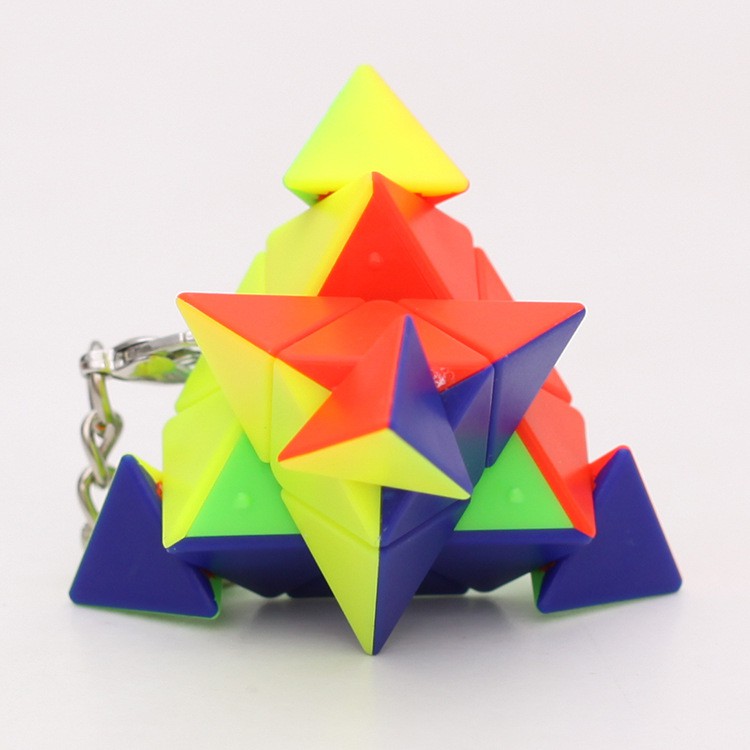 Móc khóa rubik tam giác Pyraminx Keychain