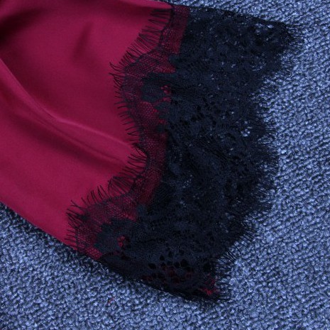 Áo choàng ngủ váy ngủ lụa 🔥TẶNG LÓT ĐỆM NGỰC🔥sexy hai dây phối ren AM255101 đầm ngủ lụa bigsize MLXL 65KG | BigBuy360 - bigbuy360.vn