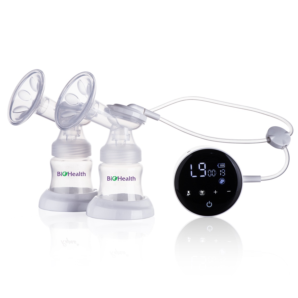 Máy Hút Sữa Điện Đôi 2 Bình IE Basic - 4 Chế Độ Massage - Cảm ứng đèn LED - Chính hãng Biohealth