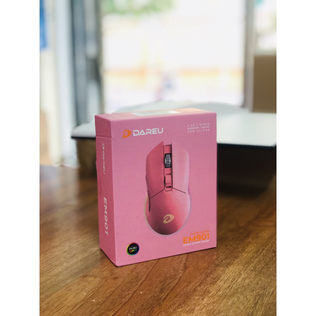 Chuột không dây DareU EM901 Gemini Queen Wireless