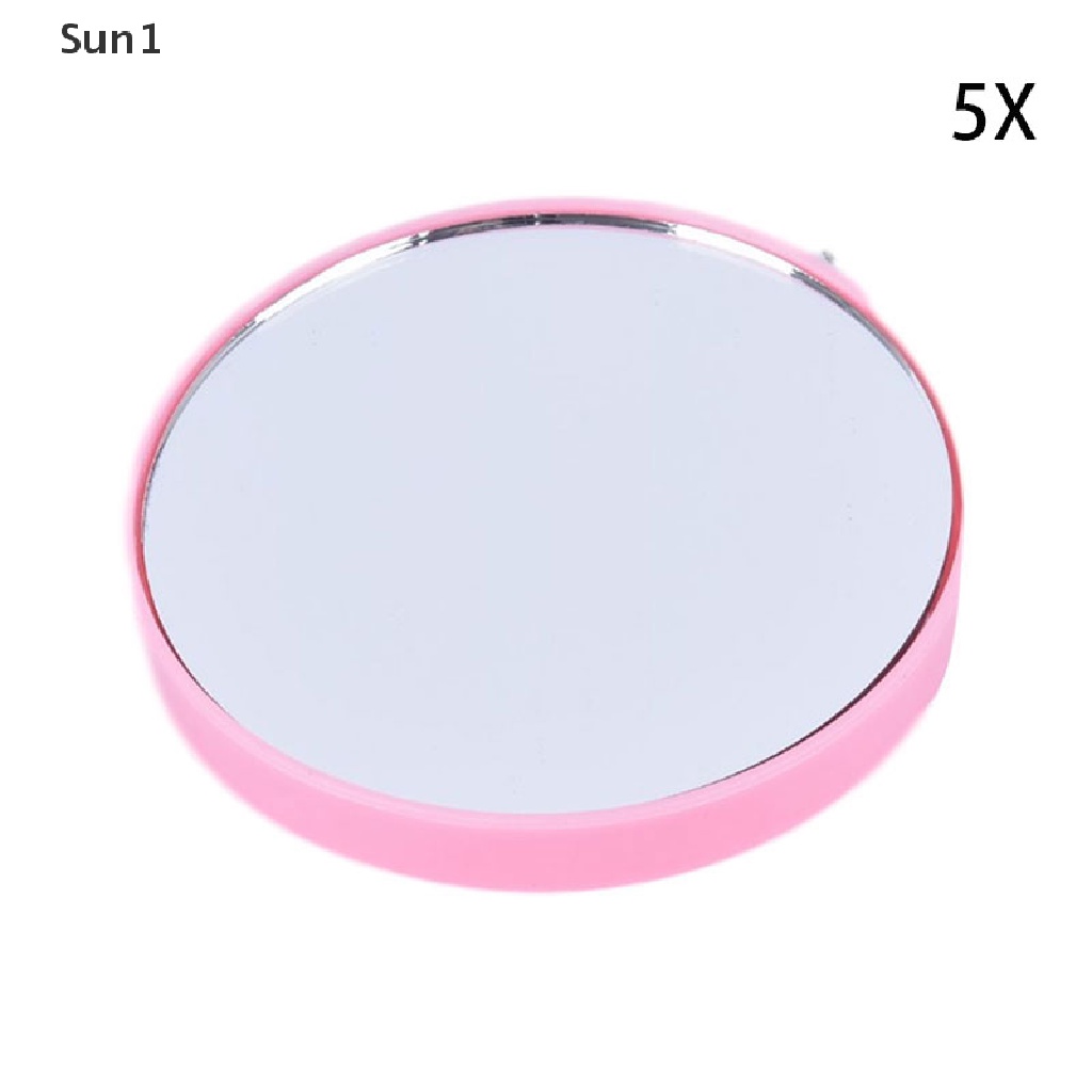 Gương Trang Điểm Phóng Đại 5X 10X Có Hai Giác Hút Tiện Dụng