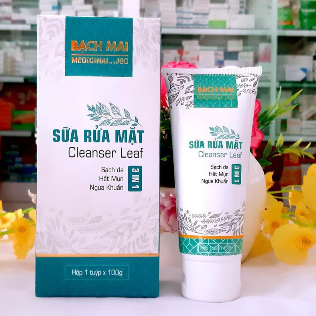 Sữa Rửa Mặt Hết Mụn Sạch Da Ngừa Khuẩn Cleanser Leaf | BigBuy360 - bigbuy360.vn