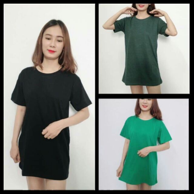 Đầm giấu quần chất thun trơn