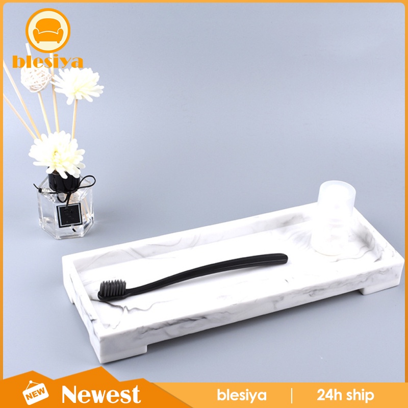 Marble Vanity Tray Rectangle Storage Tray for Wedding Party Home Hotel