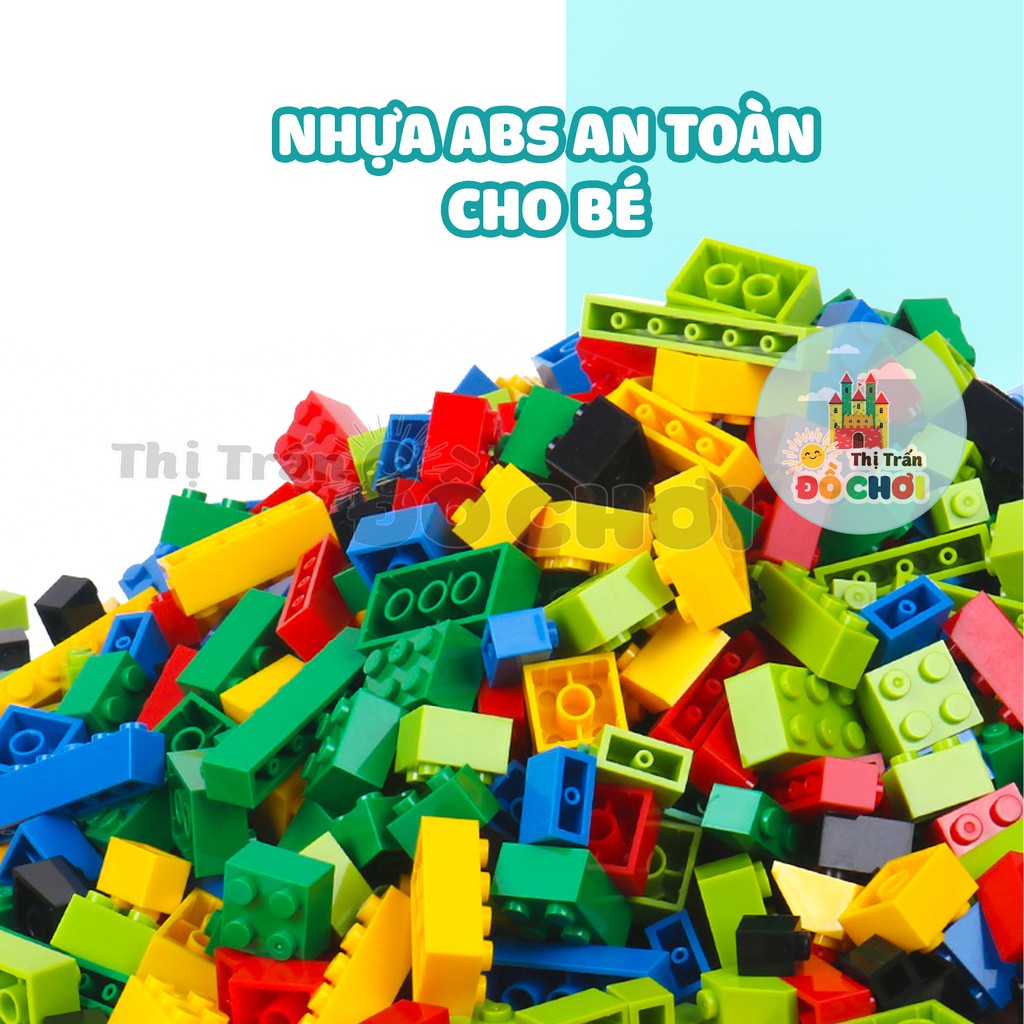 Đồ chơi lắp ráp, xếp hình lego hộp gạch sáng tạo cơ bản cho bé 2901 - Thị trấn đồ chơi