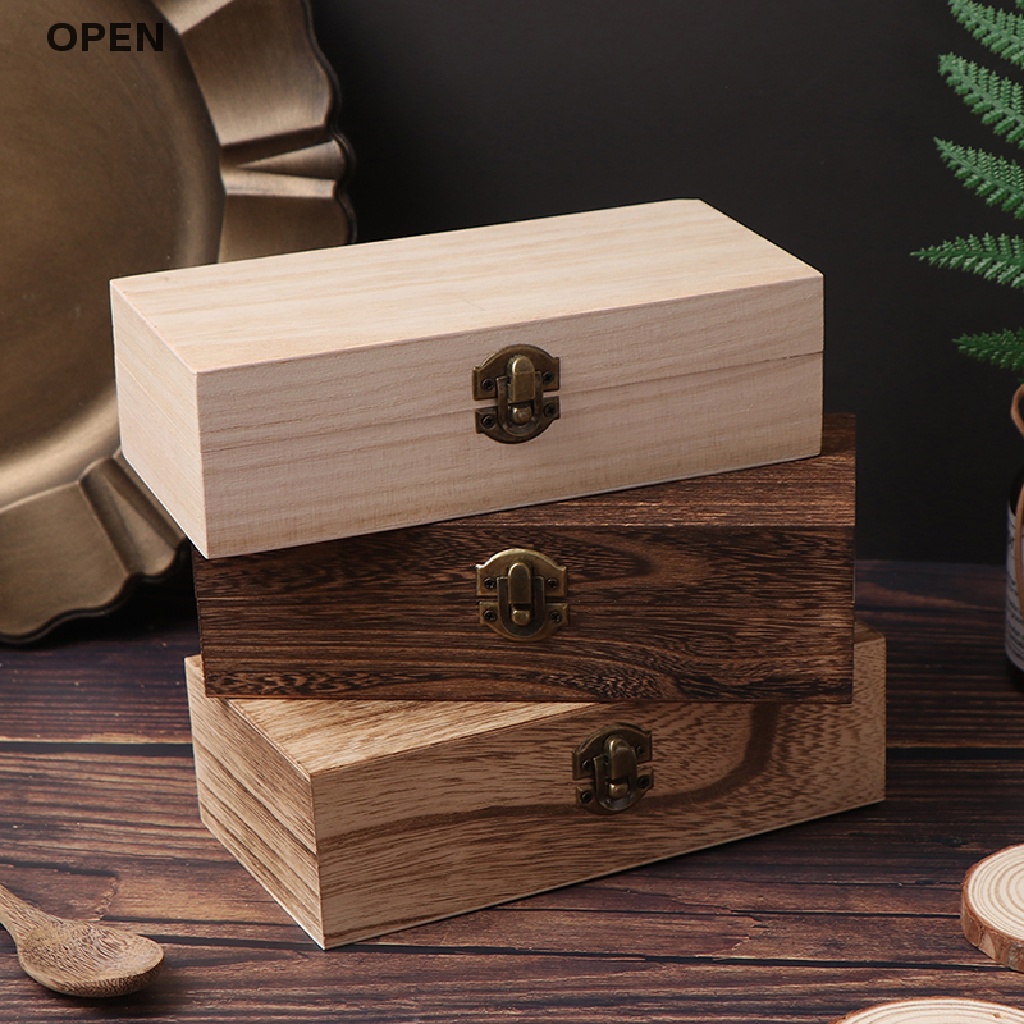 Op Hộp Đựng Trang Sức Bằng Gỗ Tự Nhiên Để Bàn Trang Trí Cổ Điển my