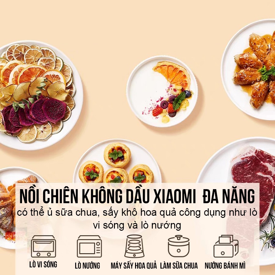 [HÀ NỘI] Nồi Chiên Không Dầu Xiaomi Mijia Smart Air Frryer 3.5L MAF01 Nồi Chiên Không Dầu Phím Cảm Ứng Công Suất 1500W