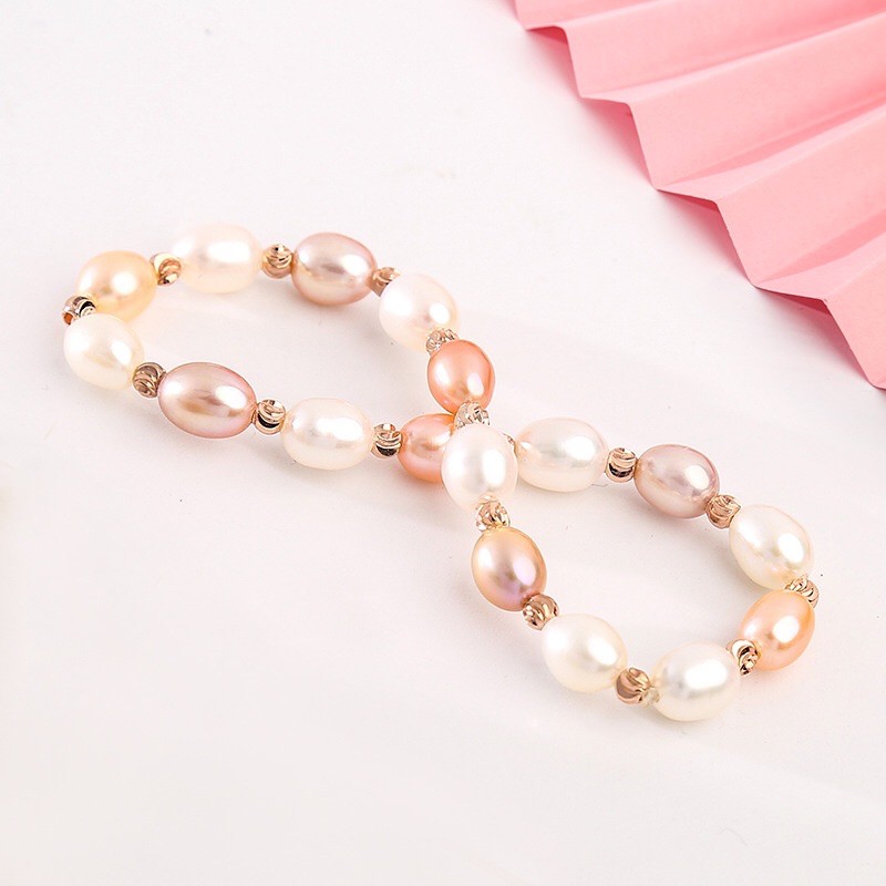 Vòng tay hạt gạo mix 2 màu