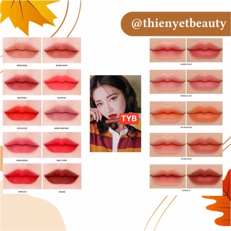 Bitter hour - Son kem lì velvet lip tint chính hãng màu mới