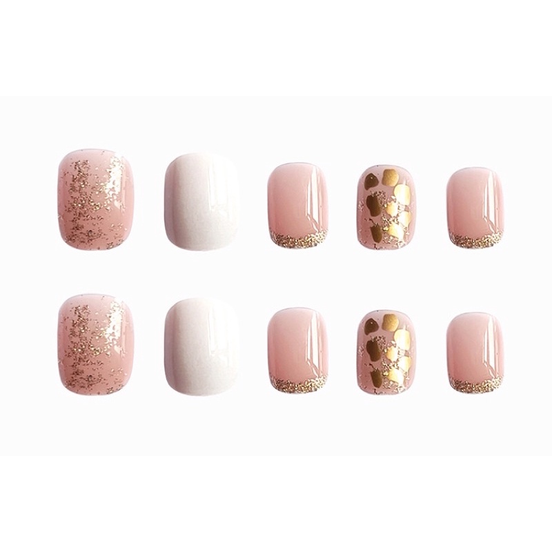 Set 24 móng giả N478 dáng móng ngắn ( Tặng kèm keo và dũa )