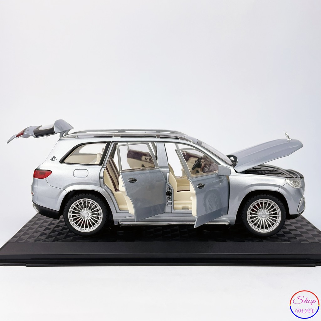 Xe mô hình sắt Mercedes Maybach GLS600 TẶNG KÈM BIỂN SỐ tỉ lệ 1:24 CHIMEI