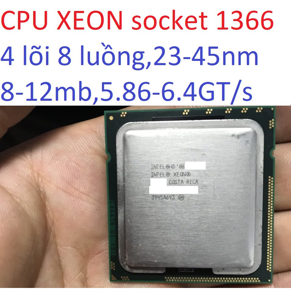 tặng keo - bộ vi xử lý CPU Intel Xeon E5620 L5520 E5520 x5550 socket 1366 cho máy tính pc processor,cpu E5300