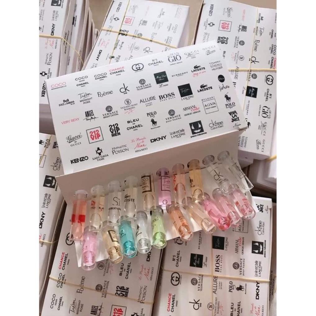 Sét 20 Chai Nước Hoa Mẫu Thử - nước hoa mini nhiều hương thơm cao cấp | Thế Giới Skin Care