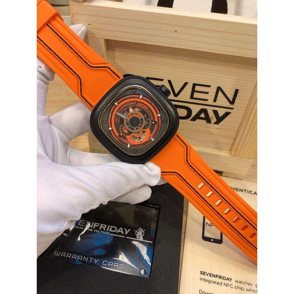 Đồng Hồ Nam  - Automatic - Hộp Gỗ, Sách, Thẻ Bảo Hành, Khăn, Dây Cao Su Cao Cấp Tặng Kèm