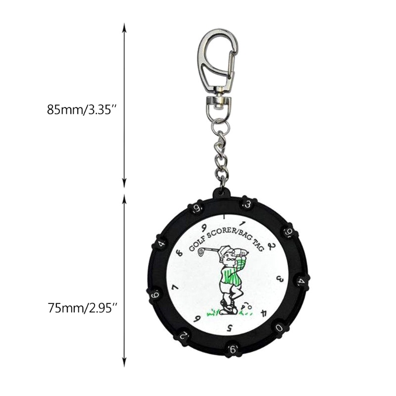 1 Móc Khóa Gắn Thẻ Đánh Golf 18 Lỗ Tiện Dụng