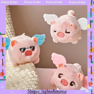 🐽 móc khoá chú heo con thiên thần cử động đuôi siêu dễ thương
