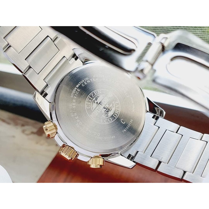 ĐỒNG HỒ NAM CHÍNH HÃNG CITIZEN AT4124-51H Eco drive Perpetual Chronograph