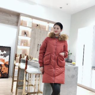 Áo khoác phao dáng dài nữ