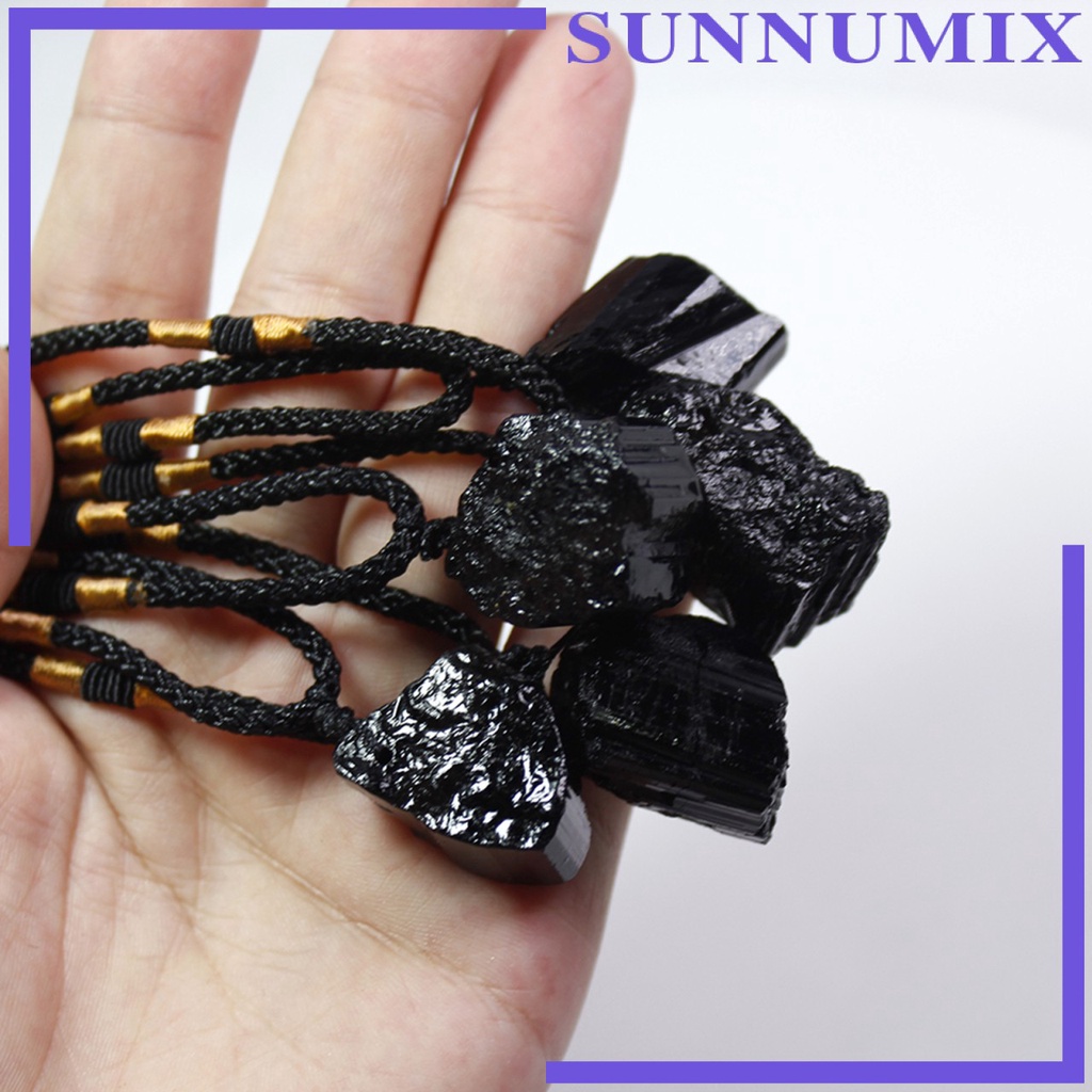 Đá Tourmaline đen làm mặt dây chuyền mang lại năng lượng tích cực