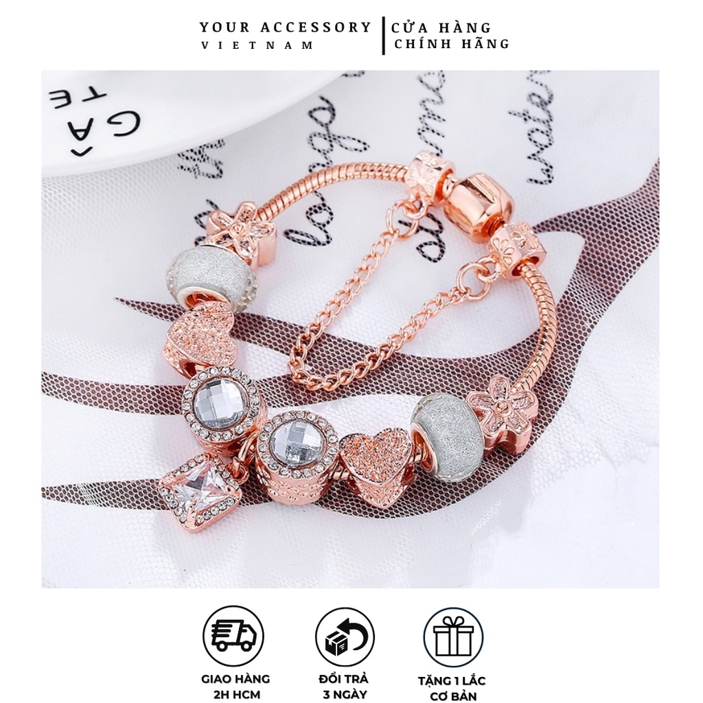 Vòng Charm mạ bạc S925 kiểu Pandora cao cấp YA32 [YOUR ACCESSORY VIETNAM]