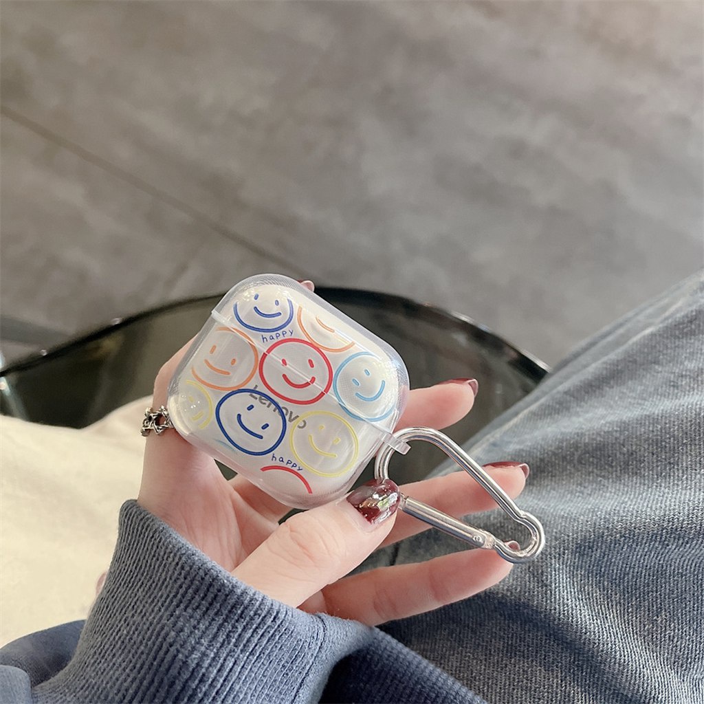 Vỏ Bảo Vệ Hộp Sạc Tai Nghe Bluetooth Lenovo LP40S LP40 Pro Hình SpongeBob Smile Patrick Star Spaceman Cinnamoroll Bằng TPU Mềm Có Móc Khóa