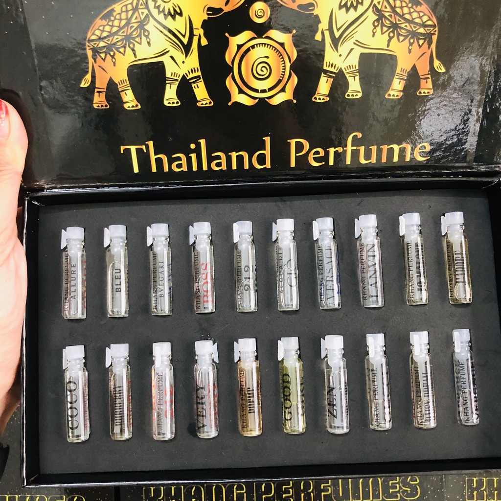 BỘ TEST NƯỚC HOA 20 MÙI[Nước Hoa Thái Lan] ỐNG 1ML ĐỦ MÙI,CAM KẾT THƠM 8-12H TRÊN DA | BigBuy360 - bigbuy360.vn