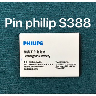 Pin p.h.i.l.i.p.s.ssss S388 - AB 1700AWML bảo hành 6 tháng