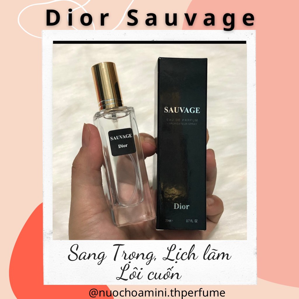 Nước Hoa Nam Mini D-i-o-r Sau-vage 20ml (mẫu 5D) | BigBuy360 - bigbuy360.vn