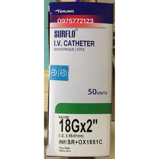 Kim luồn tĩnh mạch TERUMO hộp 50 cái
