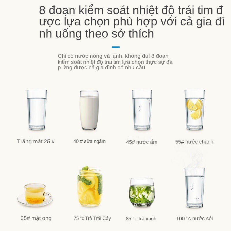 Bình nước nóng điện Midea giữ nhiệt tích hợp đun điều gia dụng sôi dung lớn hai lớp chống đóng cặn