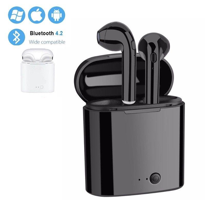 Tai nghe không dây kết nối Bluetooth kiểu dáng Airpod i7 TWS kèm hộp sạc | BigBuy360 - bigbuy360.vn