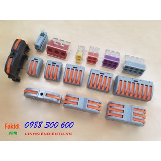 5 cái cút nối dây, đầu nối dây 32A/250V, nối hay hay nhiều dây điện với nhau, có các model sau: SPL-2, SPL-3, PCT-212, P