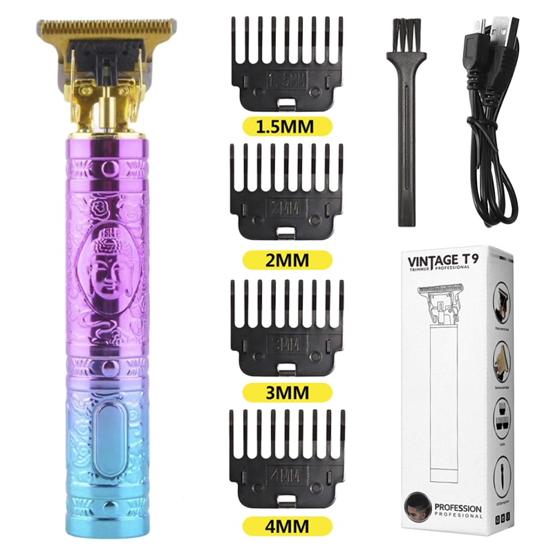 Máy Cắt Tóc Chuyên Nghiệp Máy Cắt Tóc điện T9 USB Có Thể Sạc Lại Máy Cắt Tóc Nam Máy Cắt Tóc Cắt Râu C0025A