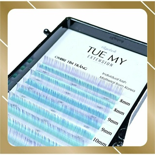 Ombre Tím Trắng - Mi Lụa Màu Classic 0.07 Mix Size (14 line)