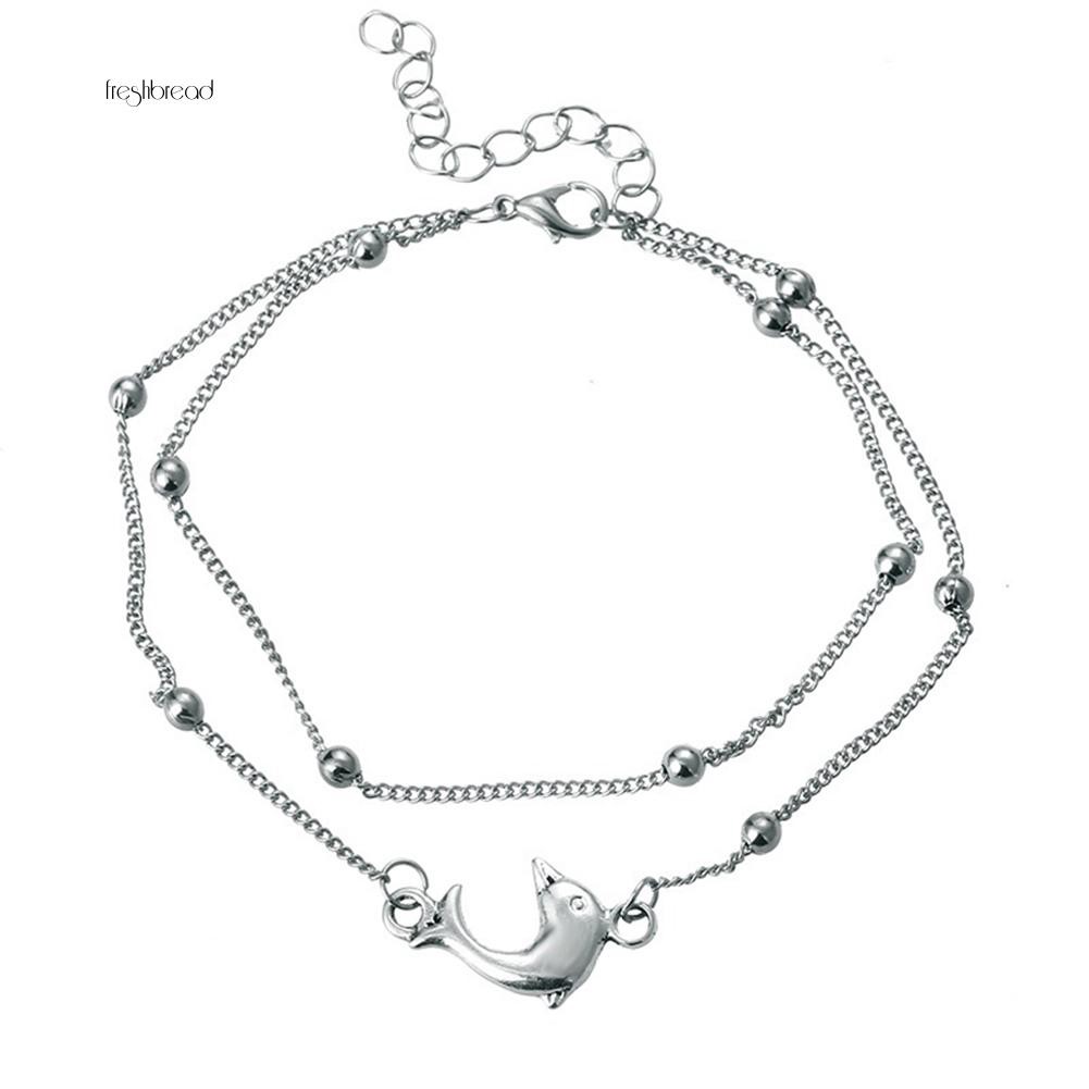 Lắc chân hình cá heo nữ tính phong cách thời trang | BigBuy360 - bigbuy360.vn