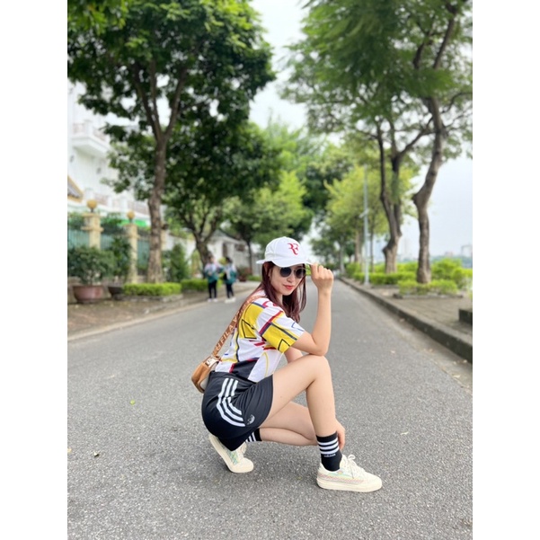 Set 3 đôi tất adidas nữ chuẩn store tone màu tối và sáng