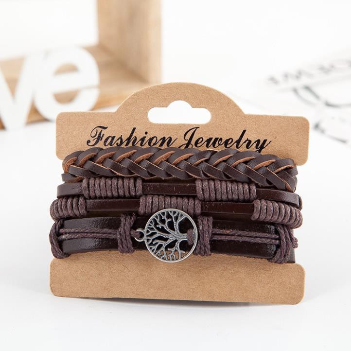 Set Vòng Đeo Tay Nam Nữ, Handmade, Retro – Vintage, Âu Mỹ, Mạnh mẽ, Cá Tính, mẫu Cành Cây M.a Quái
