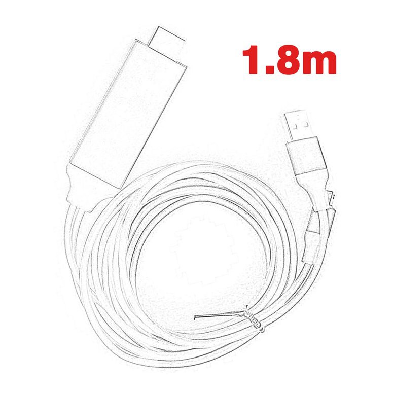 ☪1.8M Phone Tablet To HDMI TV AV Adapter Cable For iPad For iPhone Plug & Play