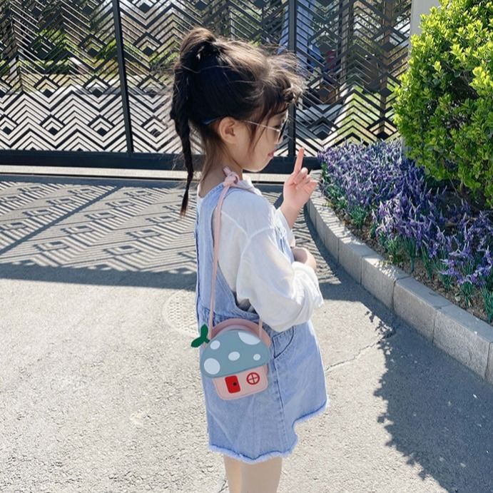 Túi Đeo Vai Hình Cây Nấm Dễ Thương Cho Bé Gái